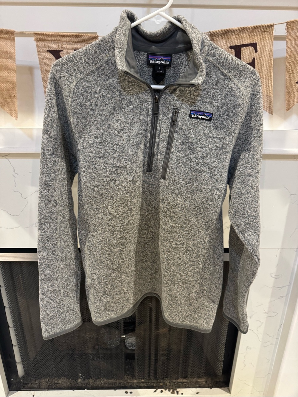 Patagonia Men’s Better Sweater Heather Gray Zip-Up Pullover